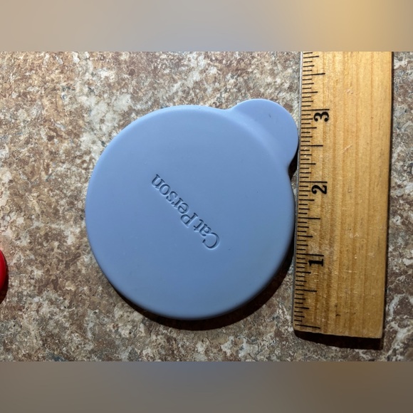 Cat Person Silicone Lid Set - Red, Green, Light Blue. - Small - Picture 2 of 3